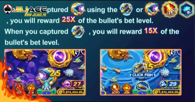 Reward Multiplier Table for Sea Creatures